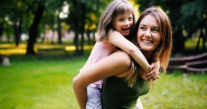 mother with special needs daughter