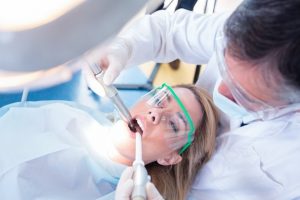 a patient receiving emergency dental care in Duncanville