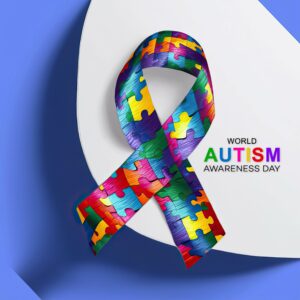 World Autism Awareness Day ribbon