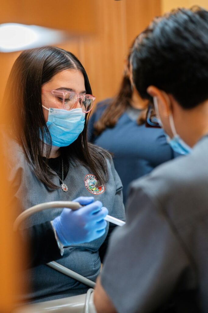 The Bear Creek team performing a dental implant procedure