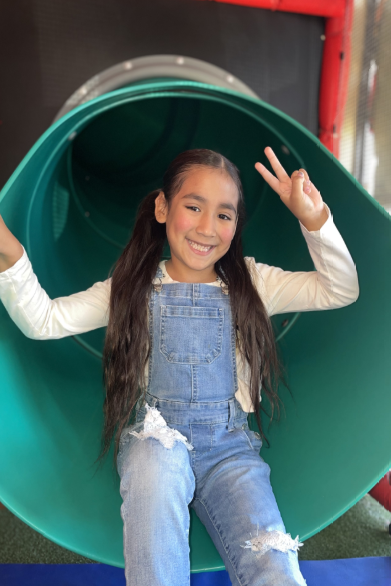 Child on slide